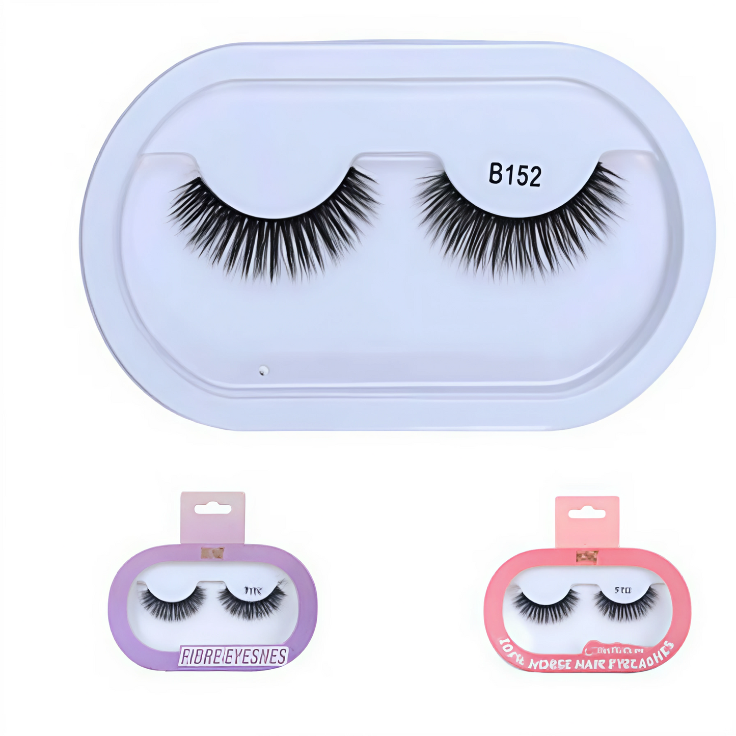 Pestañas Postizas Faux Mink 3D - Estilo B152 para Mirada Voluminosa