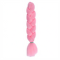 Fibra de Trenzar Jumbo Rosa Claro con Brillo - Extensión Sintética 62cm