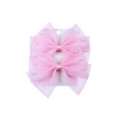 Pinza de Cabello Transparente con Flores y Perlas | Broche de Mandíbula Floral Colores Variados