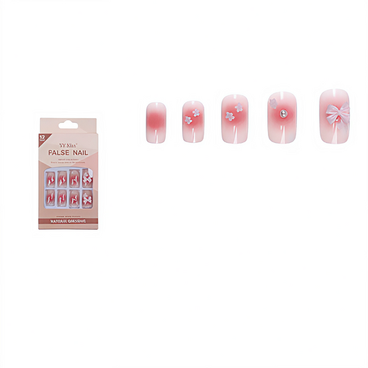 Uñas Postizas Decoradas con Diseños 3D y Degradado Colores - Surtidos