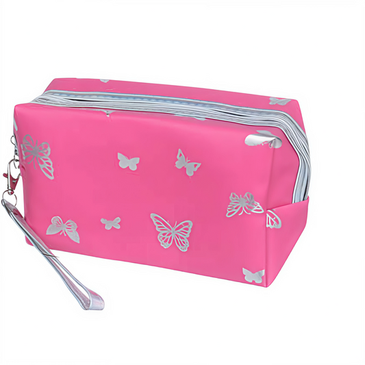 Cosmetiquero con Diseño de Mariposas - Organizador de Viaje Colores Surtidos