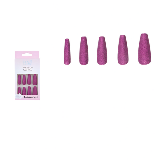 Uñas Postizas Gel Fantasy XL - Colores Variados y Efecto Brillante