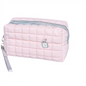 Cosmetiquero Acolchado Pastel con Charm - Organizador Maquillaje Colores Surtidos