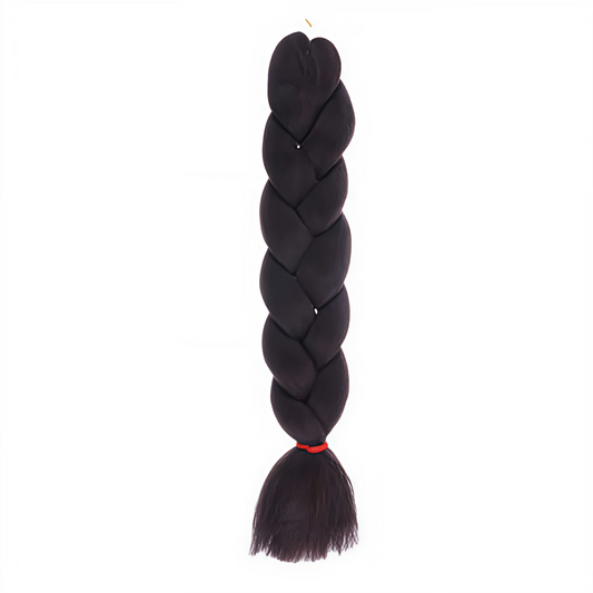 Extensión de Cabello Trenza X-pression Ultra Braid - Kanekalon Color 2 Castaño Oscuro 62cm