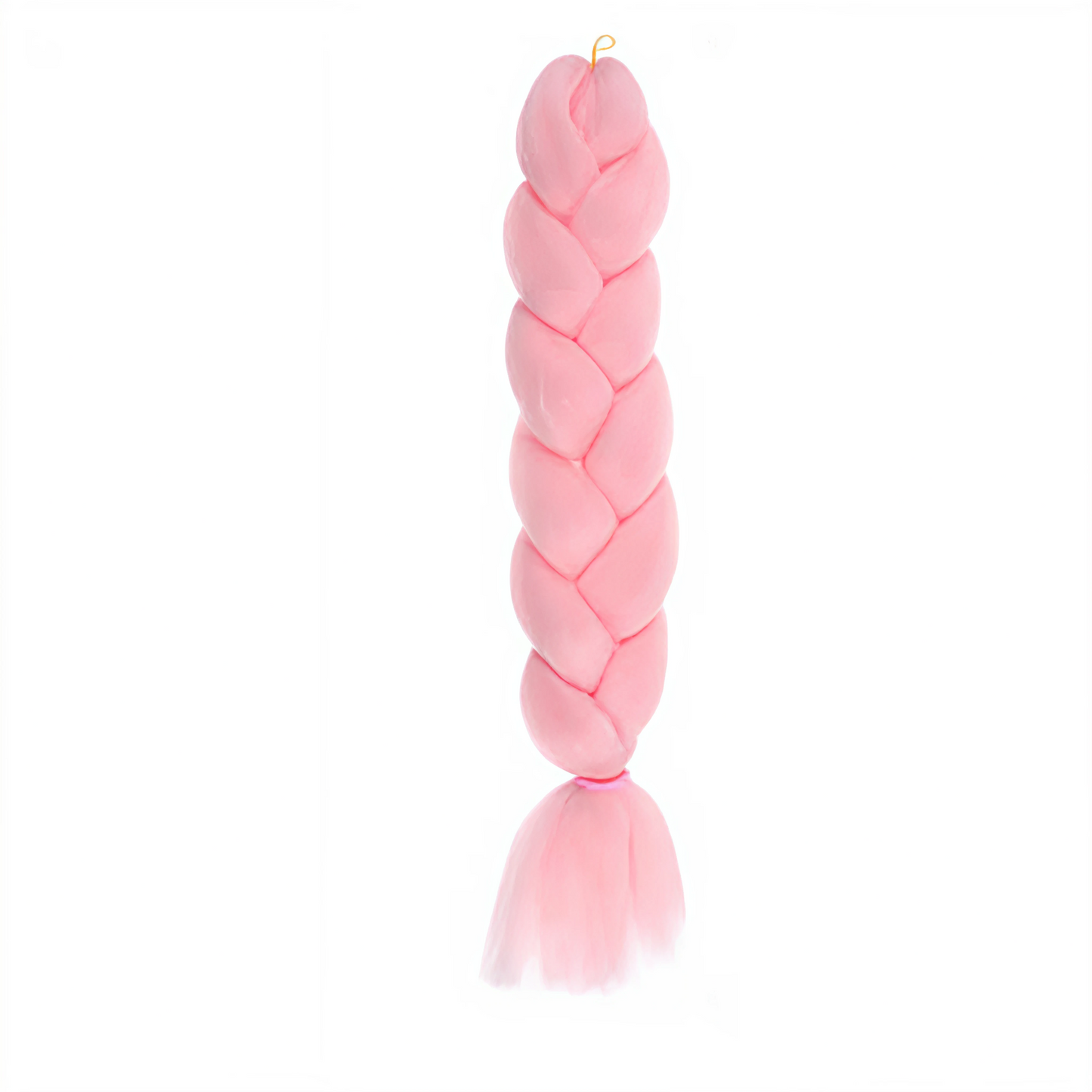 Extensión de Cabello Trenza Jumbo Sintética - Rosa Pastel Brillante 62cm