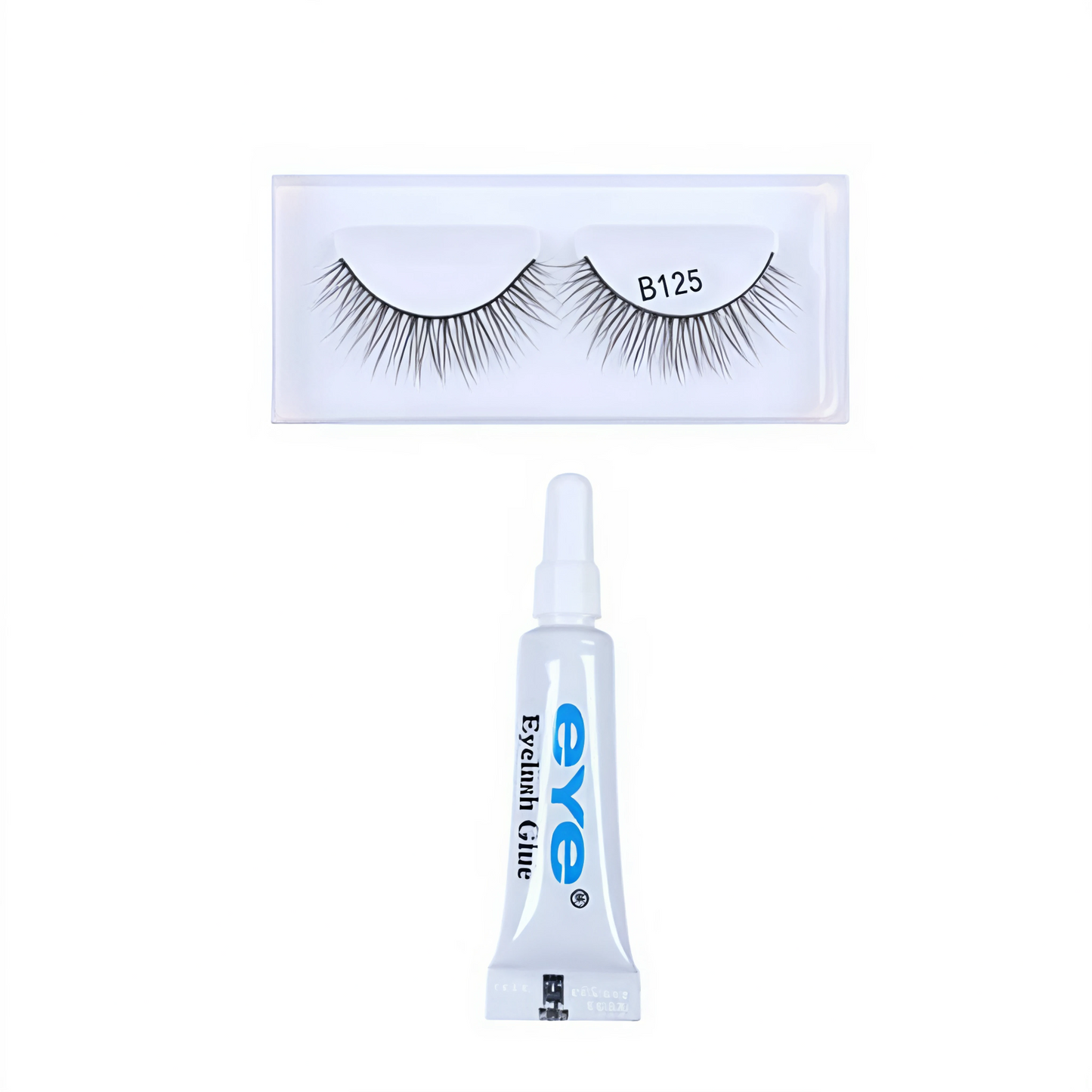 Pestañas Postizas con Pegamento - Mirada Impactante Natural o Voluminosa