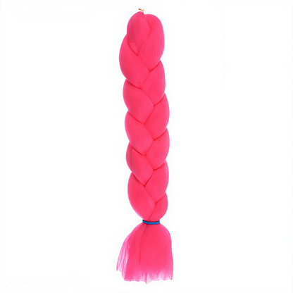 Extensión de Cabello Trenza Kanekalon X-pression - Rosa Neón / Fucsia Vibrante 62cm