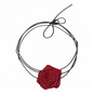 Choker Gargantilla con Flor de Tela | Collar Ajustable Colores Variados