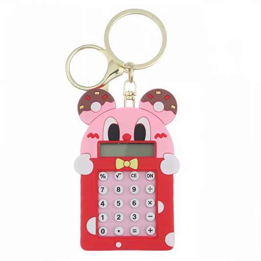 Llavero Mini Calculadora Personaje Animado | Kawaii Portátil Colores Variados