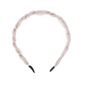 Diadema Trenzada con Perlas | Cintillo Elástico Elegante Colores Variado