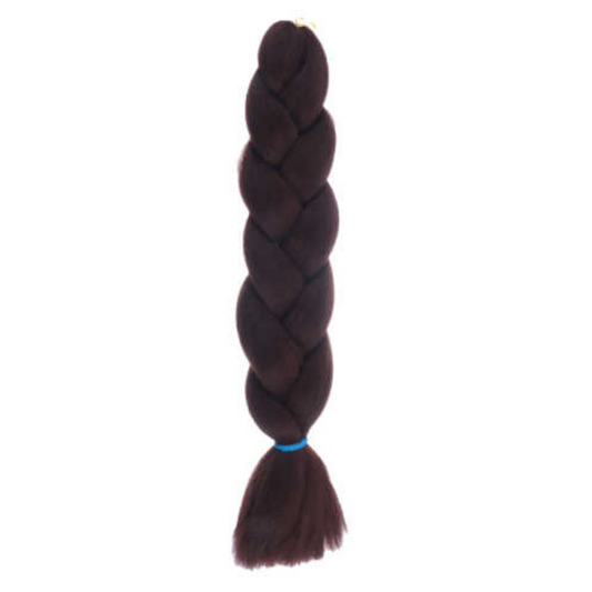 Extensiones de Cabello para Trenzas 62 cm- Marrón Rico y Versátil
