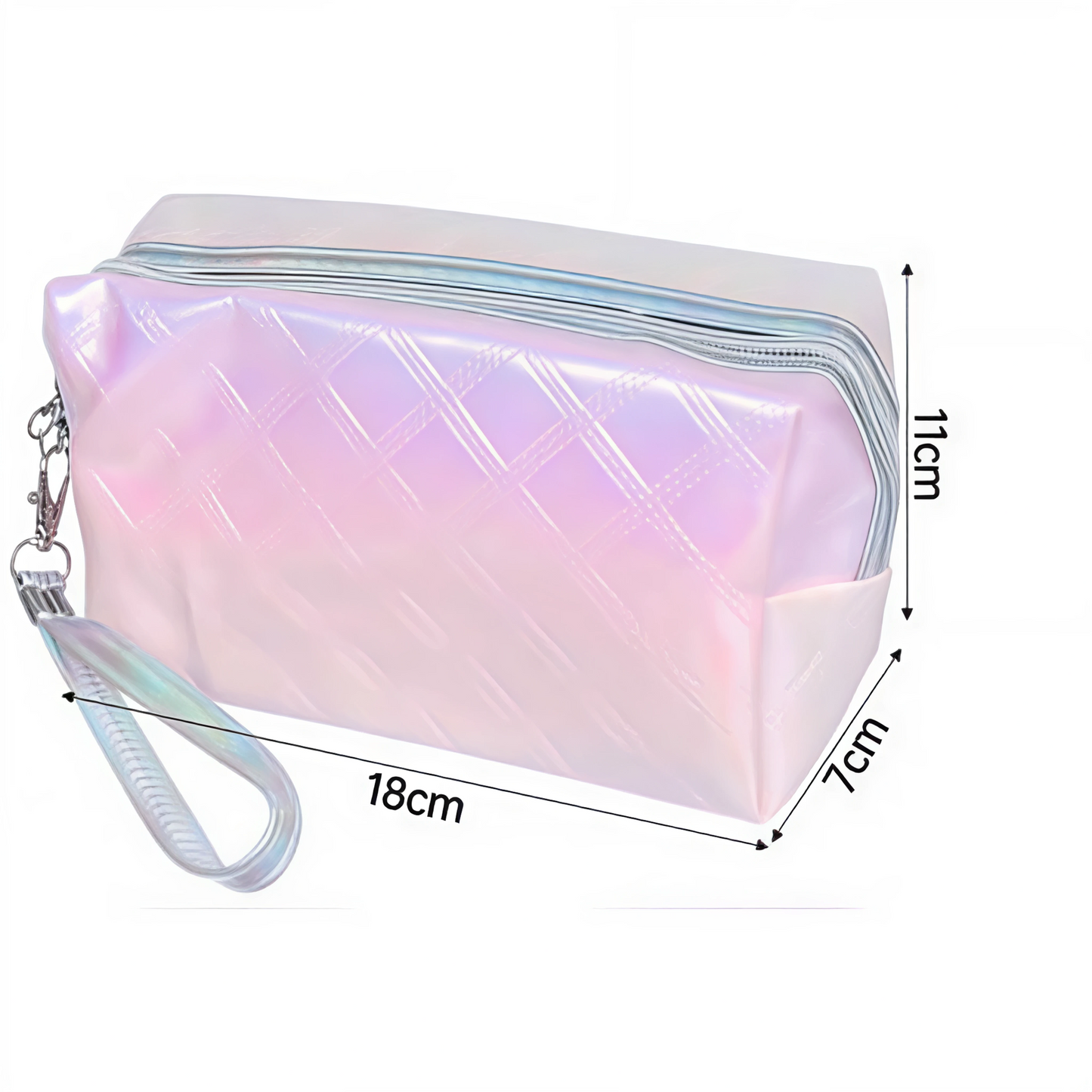 Cosmetiquero Holográfico Brillante - Organizador Maquillaje Colores Surtidos